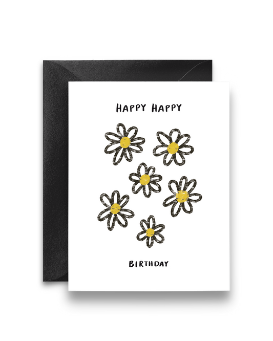 Floral Doodle Birthday