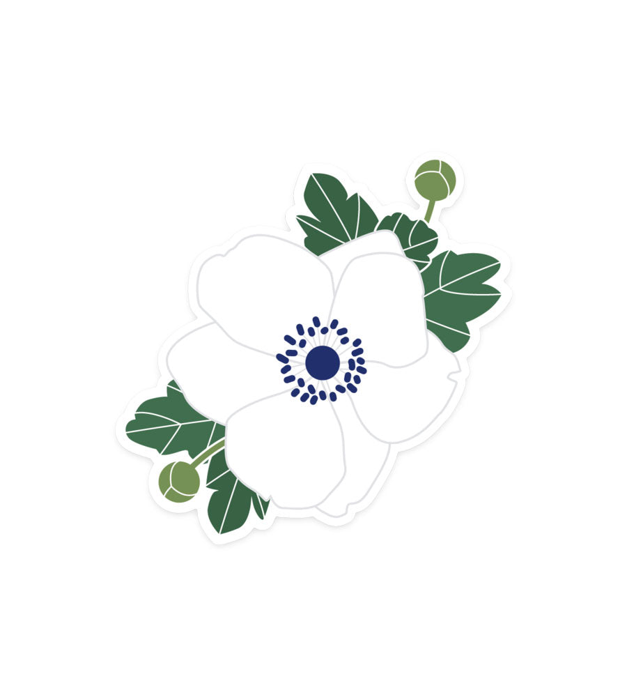 Anemone Sticker, Front Side