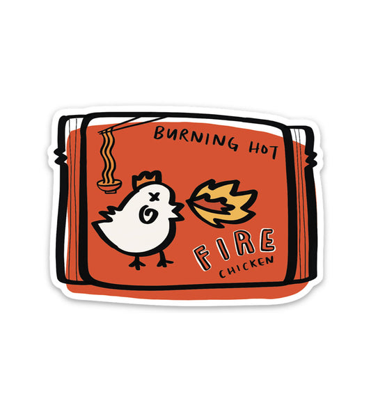 Fire Chicken Sticker